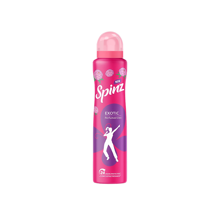 Spinz Exotic Perfumed Women's Deodorant (Bulgarian Rose) - 200 ml