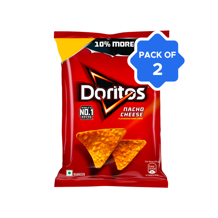 Doritos Cheese Nachos - Pack of 2 - 2 x 142 g