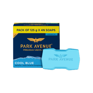 Park Avenue Cool Blue Men's Soap (Menthol + Multi Mineral Energizers) - 1 pack (4 x 125 g)