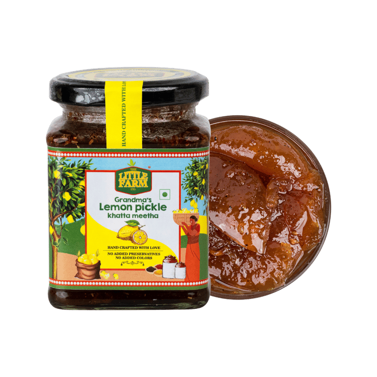 The Little Farm Co. Lemon Khatta Meetha Pickle - 300 g