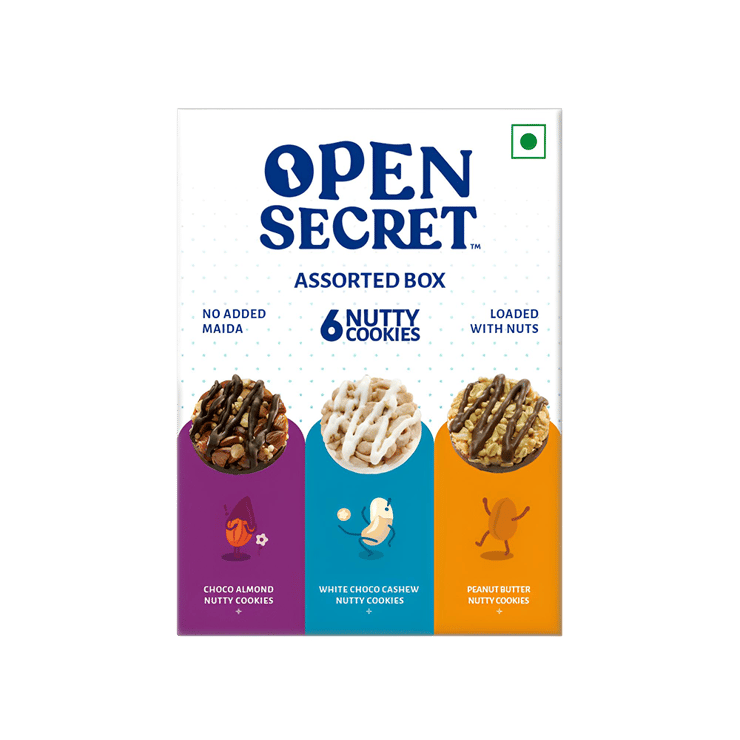 Open Secret Zero Maida Assorted Protein Cookies Gift Pack