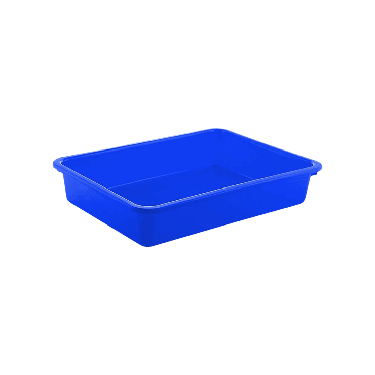 Petcrux Exclusive Cat Litter Tray (Blue) - 1 piece
