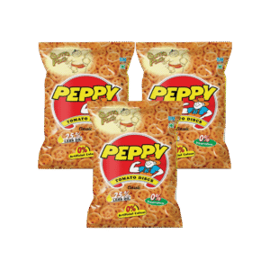 Peppy Tomato Discs Crisps - Pack of 3 - 3 x 55 g