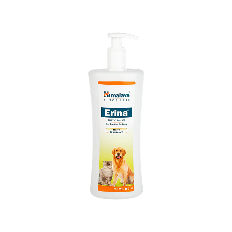 Himalaya Erina Coat Cleanser Dog Skin Care (Minty Fragrance) - 450 ml
