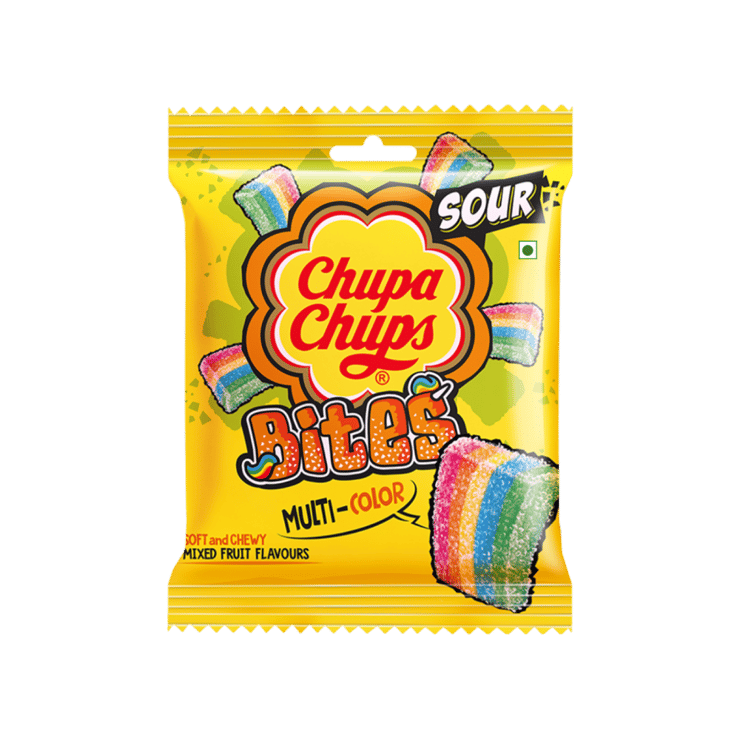 Chupa Chups Sour Bites Mixed Fruit Candy - 61.6 g