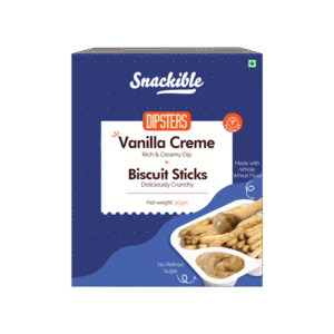 Snackible Dipsters Vanilla Creme Dip with Biscuit Sticks - 30 g