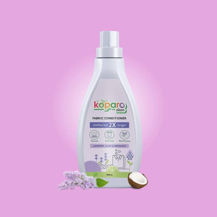 Koparo Clean After Wash French Lavender Fabric Conditioner (100% vegan) - 850 ml