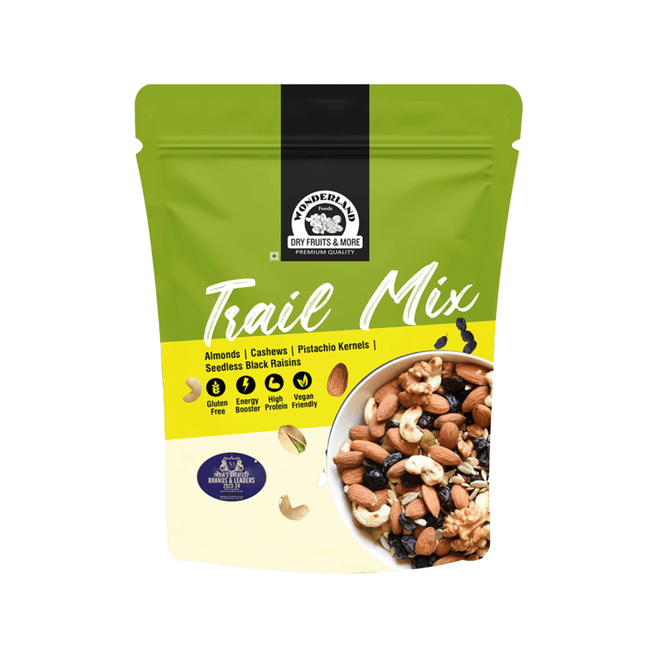 Wonderland Foods Trail Mix - Almond, Cashew, Pista - 100 g