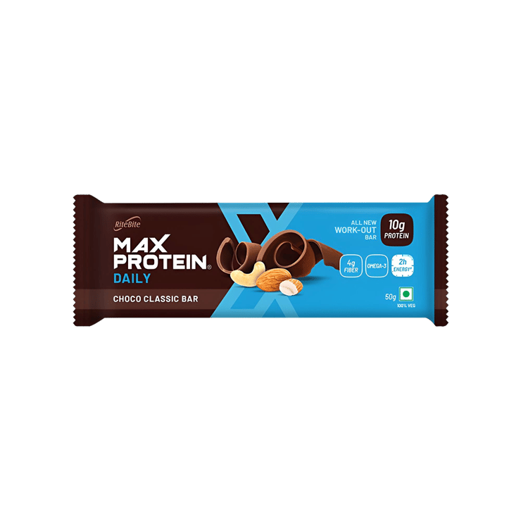 RiteBite Max Protein Daily Choco Classic 10 g Protein Bar - 50 g