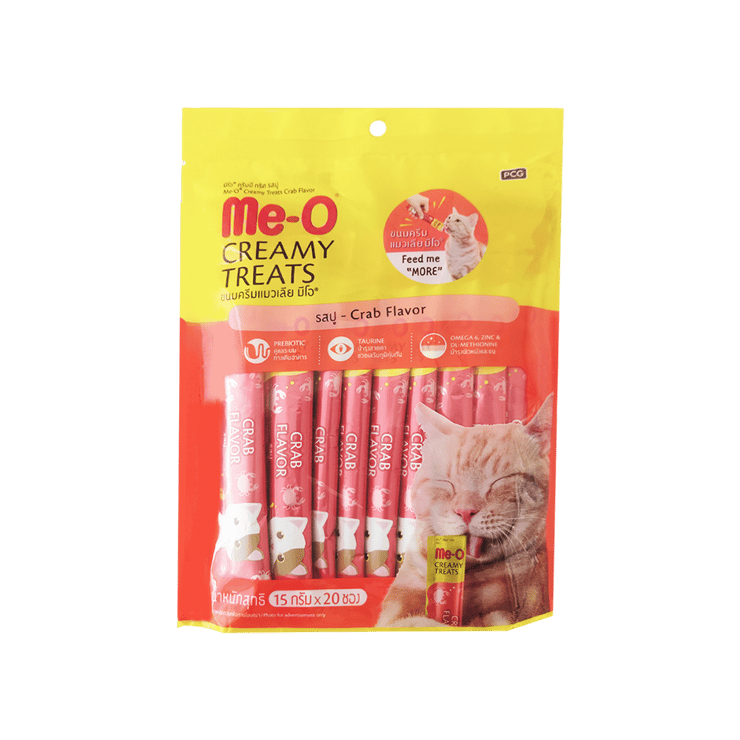Me-O Creamy Cat Treat Crab - 1 pack (20 pieces)