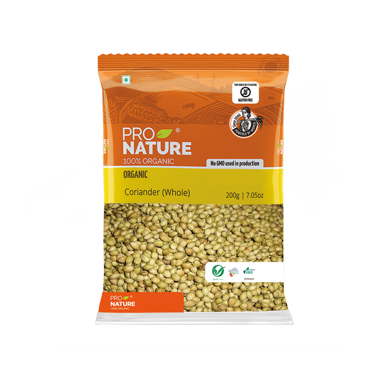Pro Nature Organic Coriander Seeds/Dhania - 200 g
