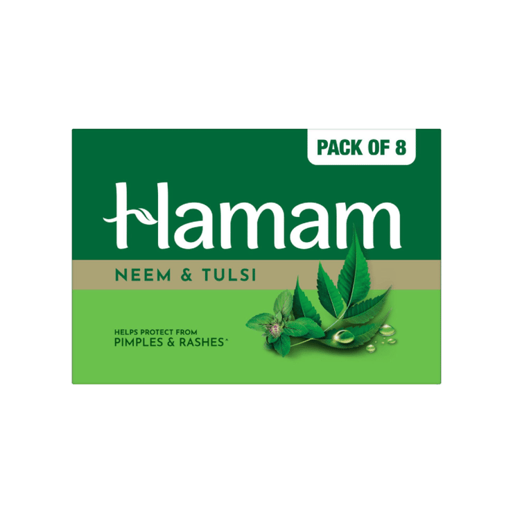 Hamam 100% Pure Neem Oil Soap - 8 x 150 g