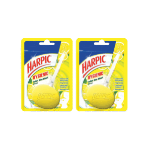 Harpic Hygienic Toilet Cleaner Block (Citrus) - Pack of 2 - 2 x 26 g