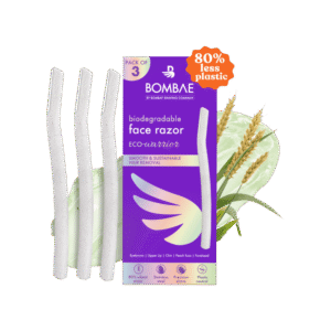 Bombae Biodegradable Face Razor for Women - 3 pieces