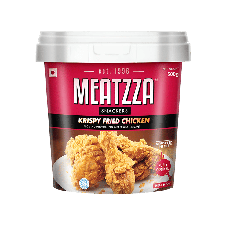 Meatzza Krispy Fried Chicken (Frozen) - 500 g
