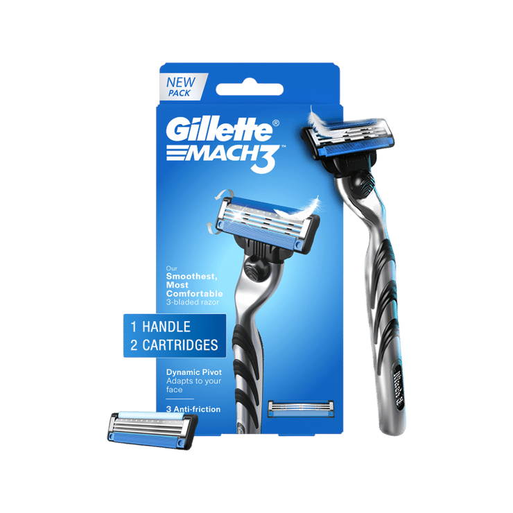 Gillette Mach 3 Men's Razor - with 1 extra Cartridges - 1 unit