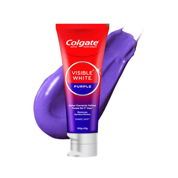 Colgate Visible White Purple Whitening Toothpaste - 120 g