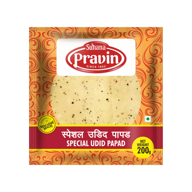 Pravin Special Udid Papad - 200 g