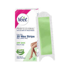 Veet Hair Removal Wax Strips (Dry Skin) - 1 pack (20 pieces)