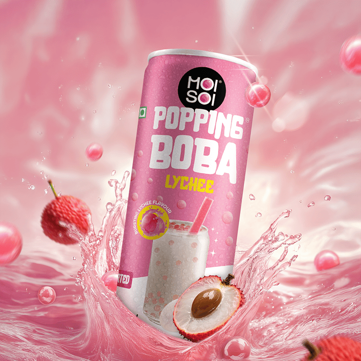 Moi Soi Popping Lychee Boba Drink