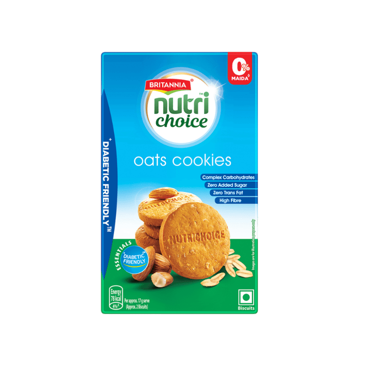 Britannia NutriChoice Oats Cookies (Diabetic Friendly)