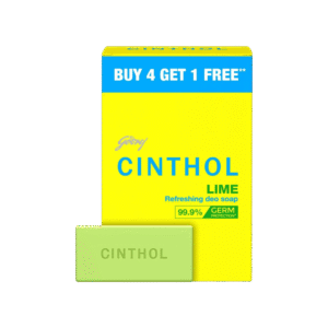 Cinthol Lime Bath Soap 5 x 100 g - Buy 4 Get 1 Free - 5 x 100 g