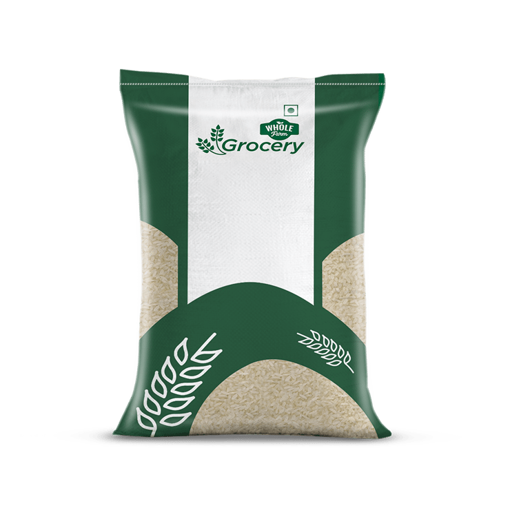 Whole Farm Grocery Surti Raw Kolam Rice (Raw) 5 kg (Long Grain)