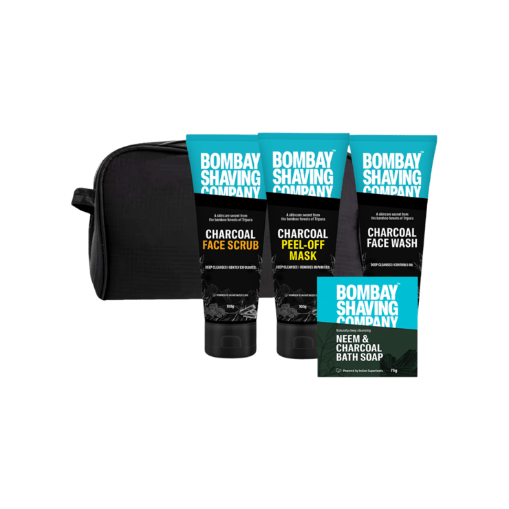 Bombay Shaving Company Charcoal Facial Gift Set - 1 pack (4 pieces)