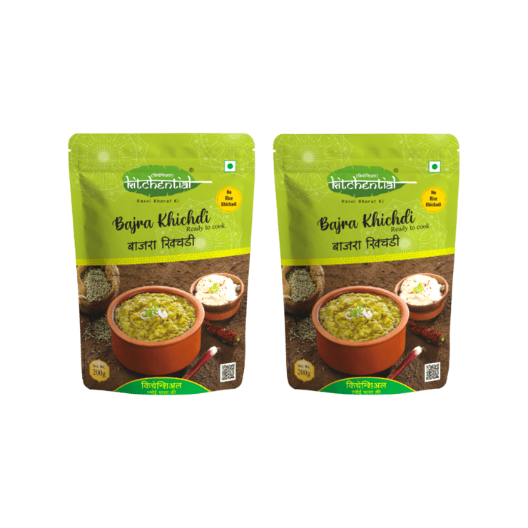 KITCHENTIAL Ready To Cook Bajra Khichdi Mix - 2 x 200 g