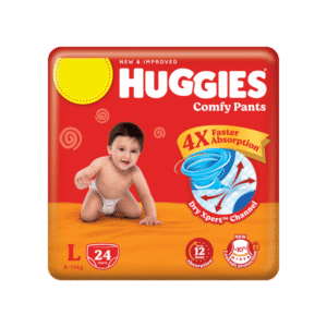 Huggies Dry Baby Diaper (Pants, L, 9-14 kg)