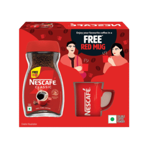 Nescafe Classic Instant Coffee Powder - Free Red Mug - 180 g