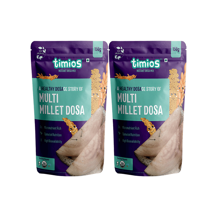 Timios Multi Millet Dosa Mix Ready to Cook - Pack of 2