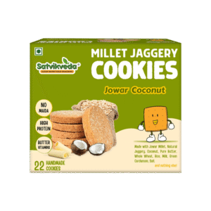 Satvikveda Jowar Coconut Cookies Millet Biscuit