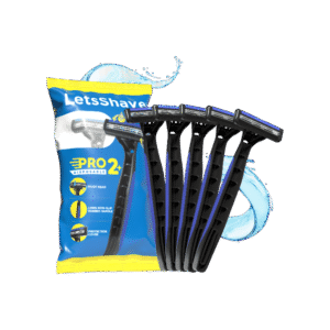 LetsShave Pro 2 Plus Disposable Twin Blade Shaving Men's Razor - 5 pieces
