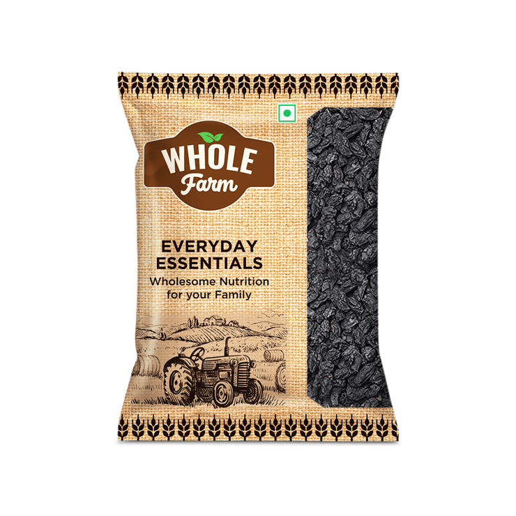 Whole Farm Premium Black Raisins/Kishmish - 200 g