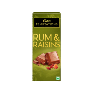 Cadbury Temptations Rum & Raisins Premium Milk Chocolate Bar - 70 g