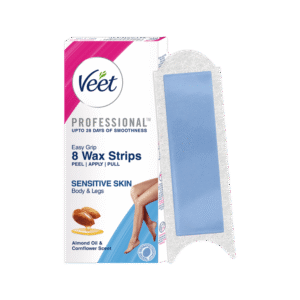 Veet Professional Ready-to-use Sensitive Skin Wax Strips - 1 pack (8 pieces)