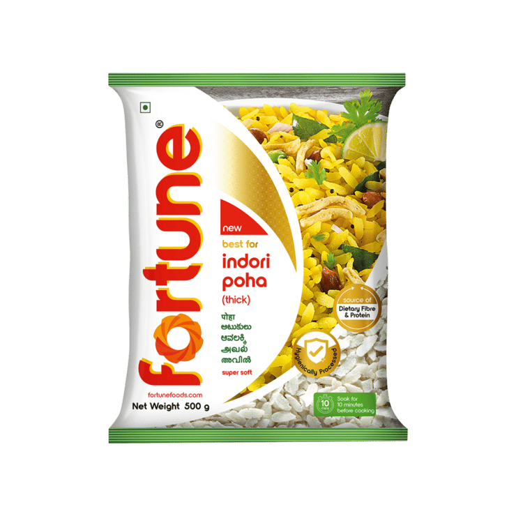 Fortune Indori Thick Poha - 500 g