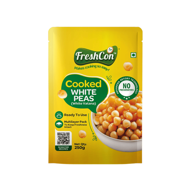 Freshcon Ready to Cook White Peas (White Vatana) - 250 g