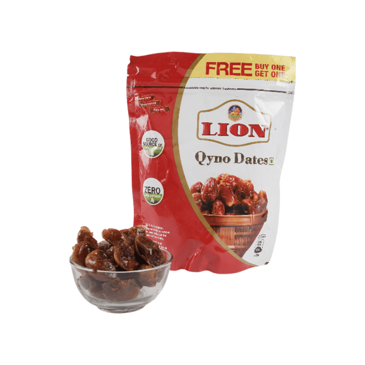 Lion Qyno Dates - Buy 1 Get 1 Free (Laal Khajur) - 2 x 500 g