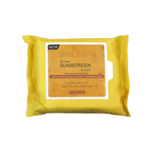 Swiss Beauty Oil Free Sunscreen Wipes with Apple & Honey Extract - 1 pack (25 pieces)
