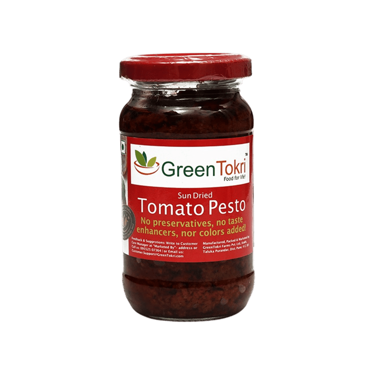 GreenTokri Sun Dried Tomato Pesto - 180 g