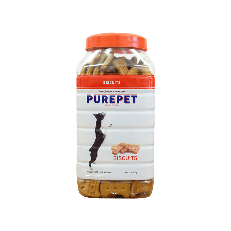 PurePet Biscuit with Real Chicken Dog Treat - 800 g