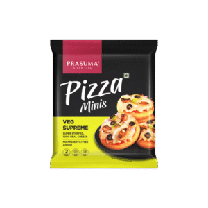 Prasuma Veg Supreme Pizza Minis - 180 g (2 pieces)