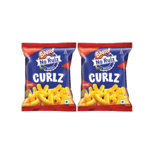 Bingo Baked No Rulz Masala Curlz Puffs - Pack of 2 - 2 x 80 g