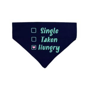 For The Fur Kids Single Taken Hungry Dog Bandana (Blue) - 1 piece