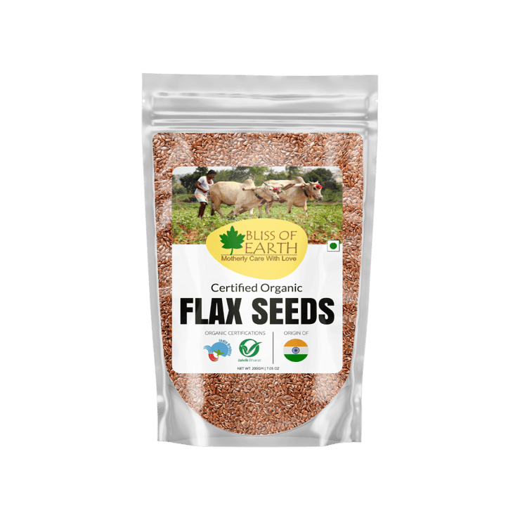 Bliss of Earth Raw Flax Seeds - 200 g