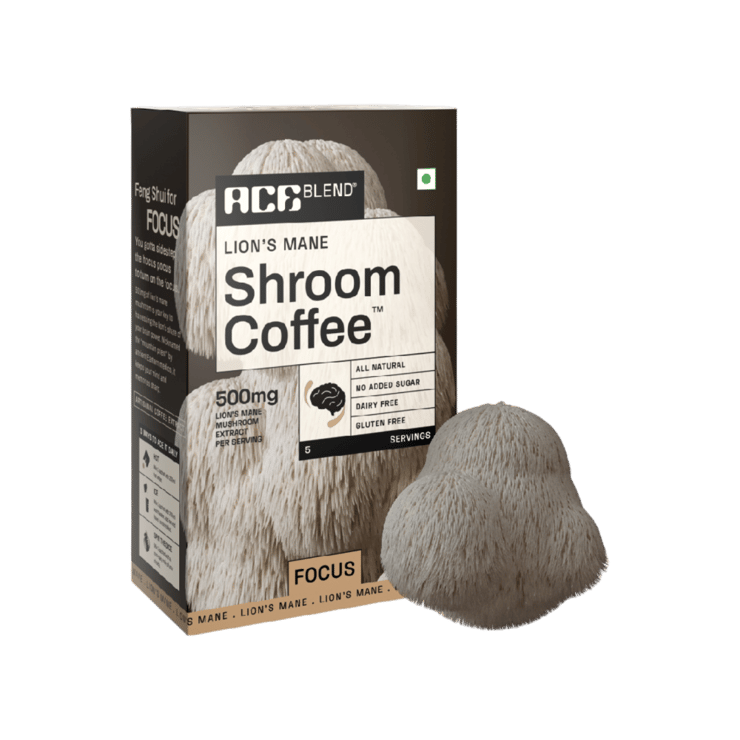 Ace Blend Lions Mane Shroom Coffee - Focus - 5 x 8 g