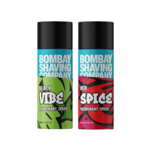 Bombay Shaving Company Men's Deodorant (Red Spice & Black Vibe) - 2 x 150 ml