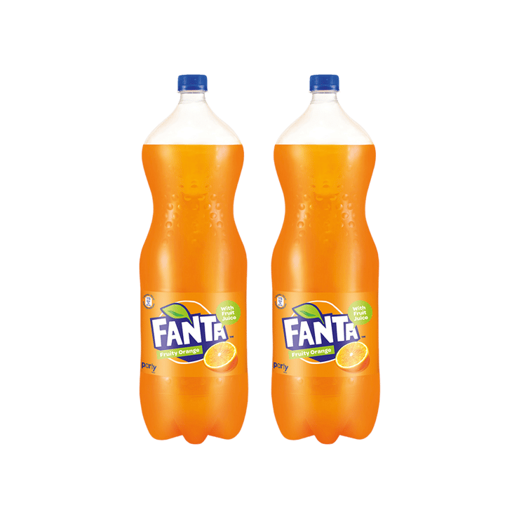 Fanta Orange Soft Drink (2.25 l) - Pack of 2